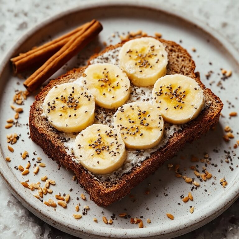 Protein Banana Bread with Sliced Bananas Recipe