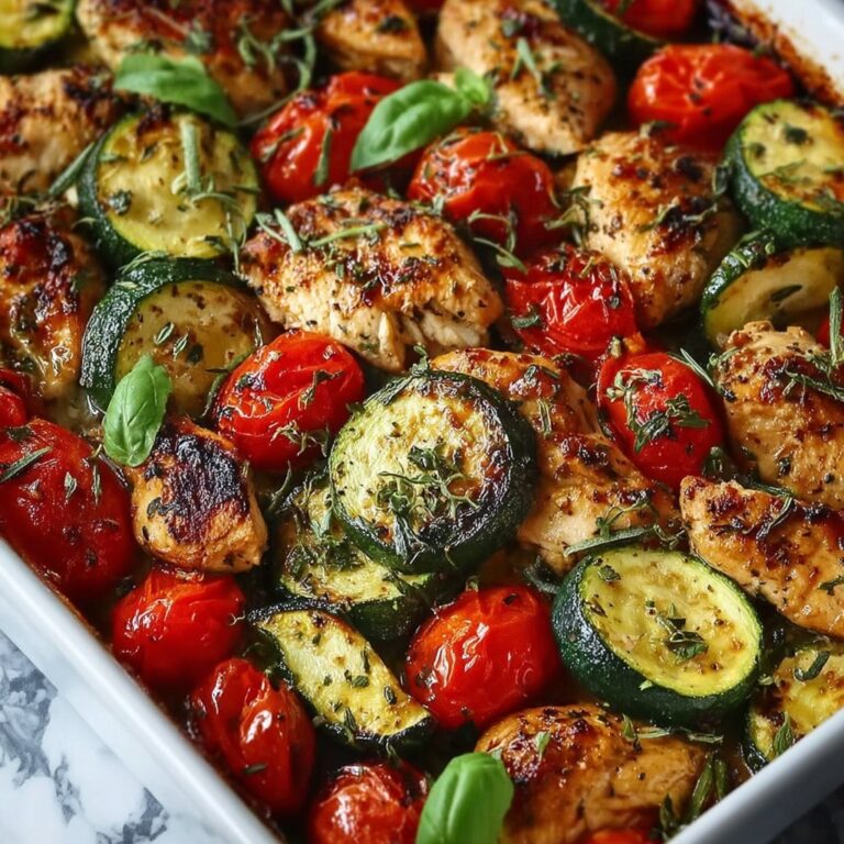 Mediterranean Chicken Zucchini Bake Recipe