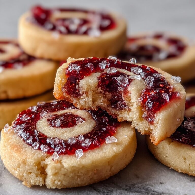 Raspberry Swirl Shortbread Cookies Recipe