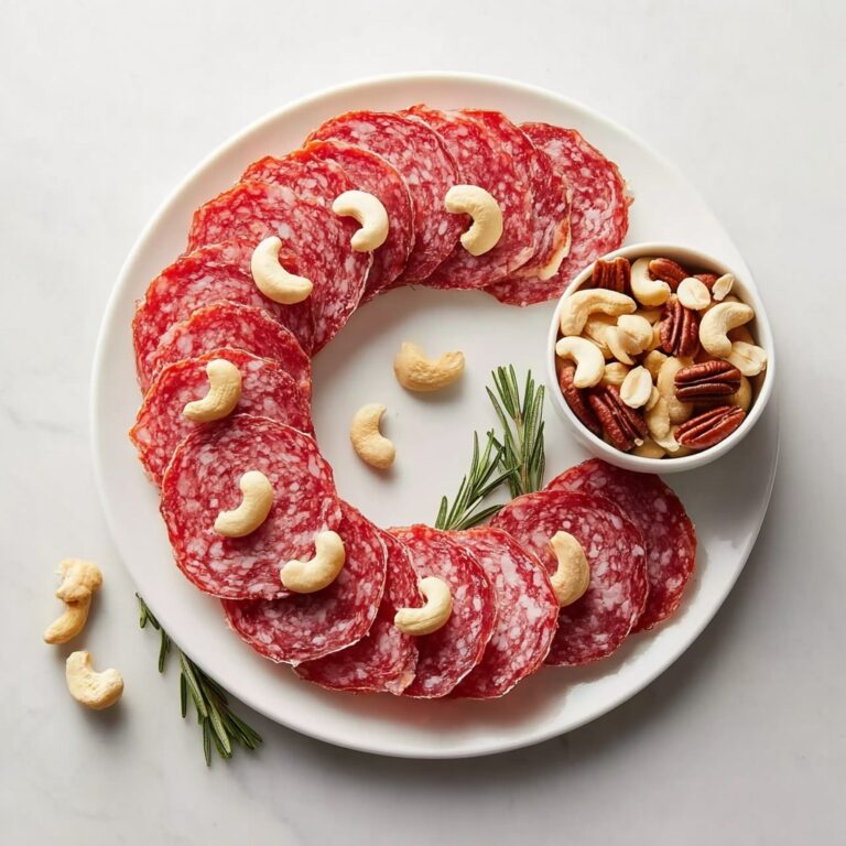 Infinity Loop Salami Nuts Arrangement Recipe