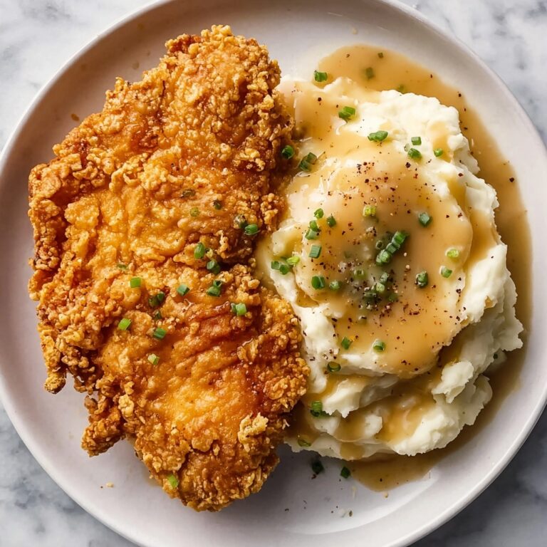 Fried Chicken with Creamy Mashed Potatoes Recipe