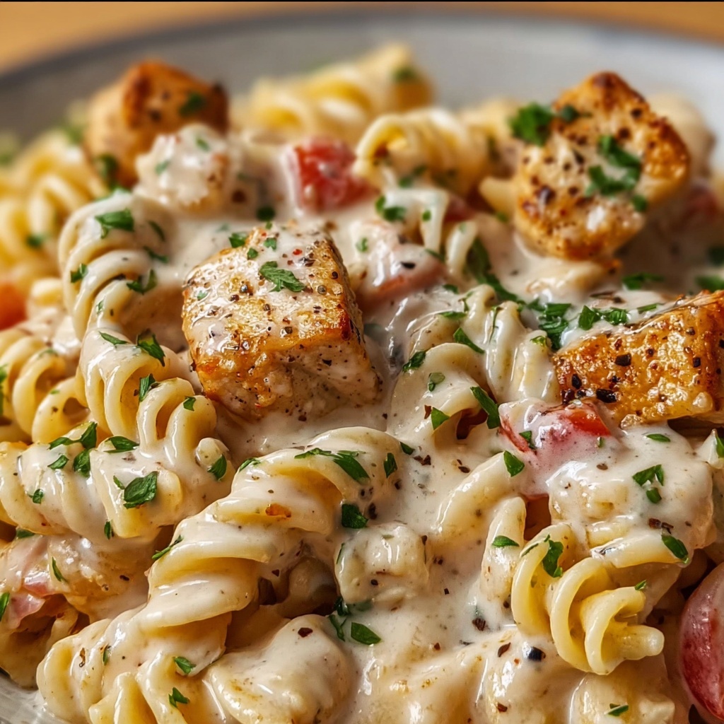 Creamy Chicken Tuscan Pasta Recipe - Recipe Image