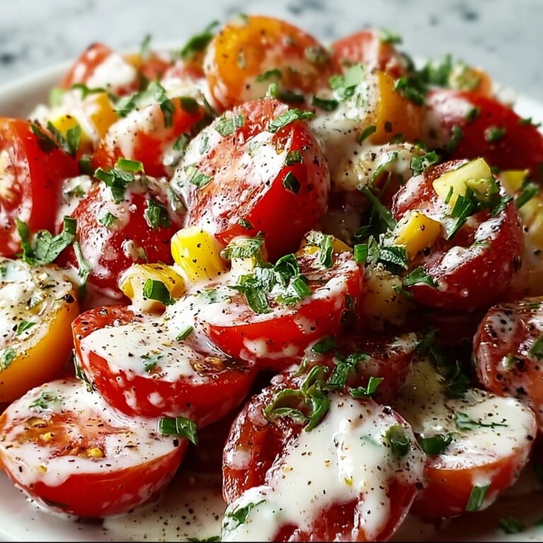Tomato Garlic Salad Recipe