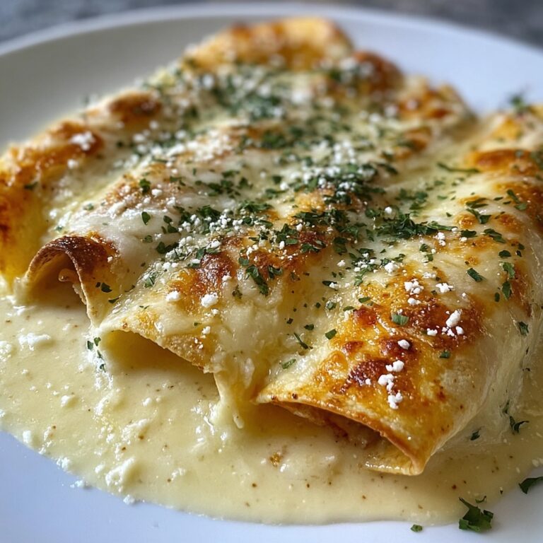 Chicken Enchiladas with Sour Cream White Sauce Recipe