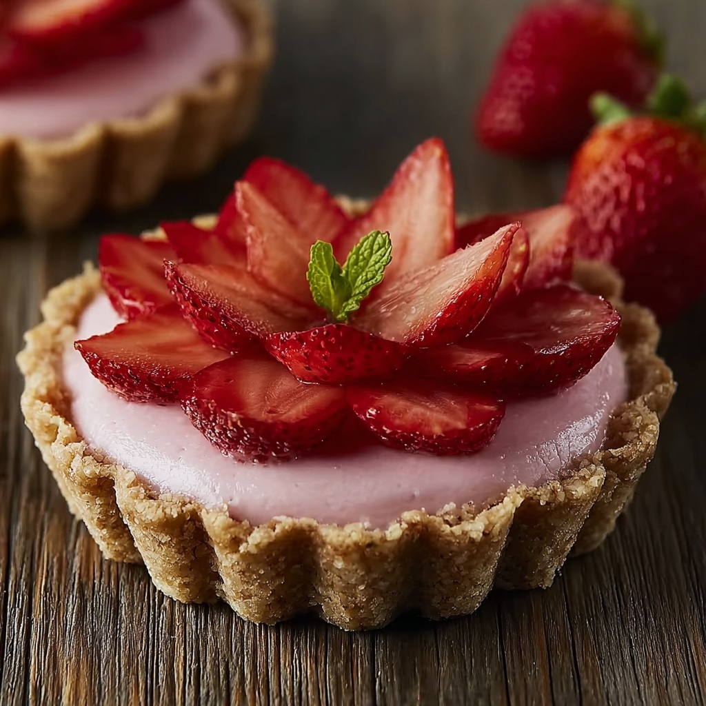 Strawberry Mousse Tartlets Recipe - Recipe Image