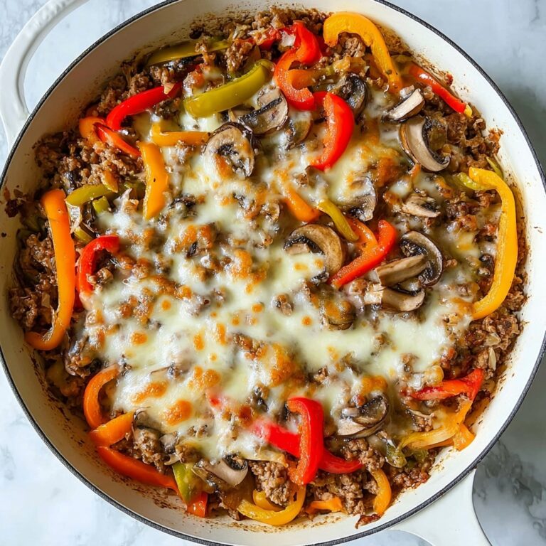 Philly Cheesesteak Casserole Recipe