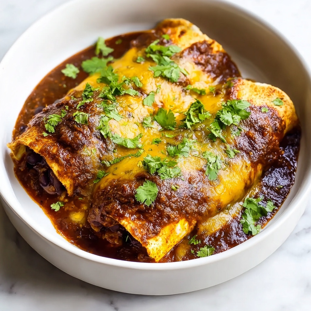 Beef Enchiladas with Homemade Sauce and Cheesy Topping Recipe - Recipe Image