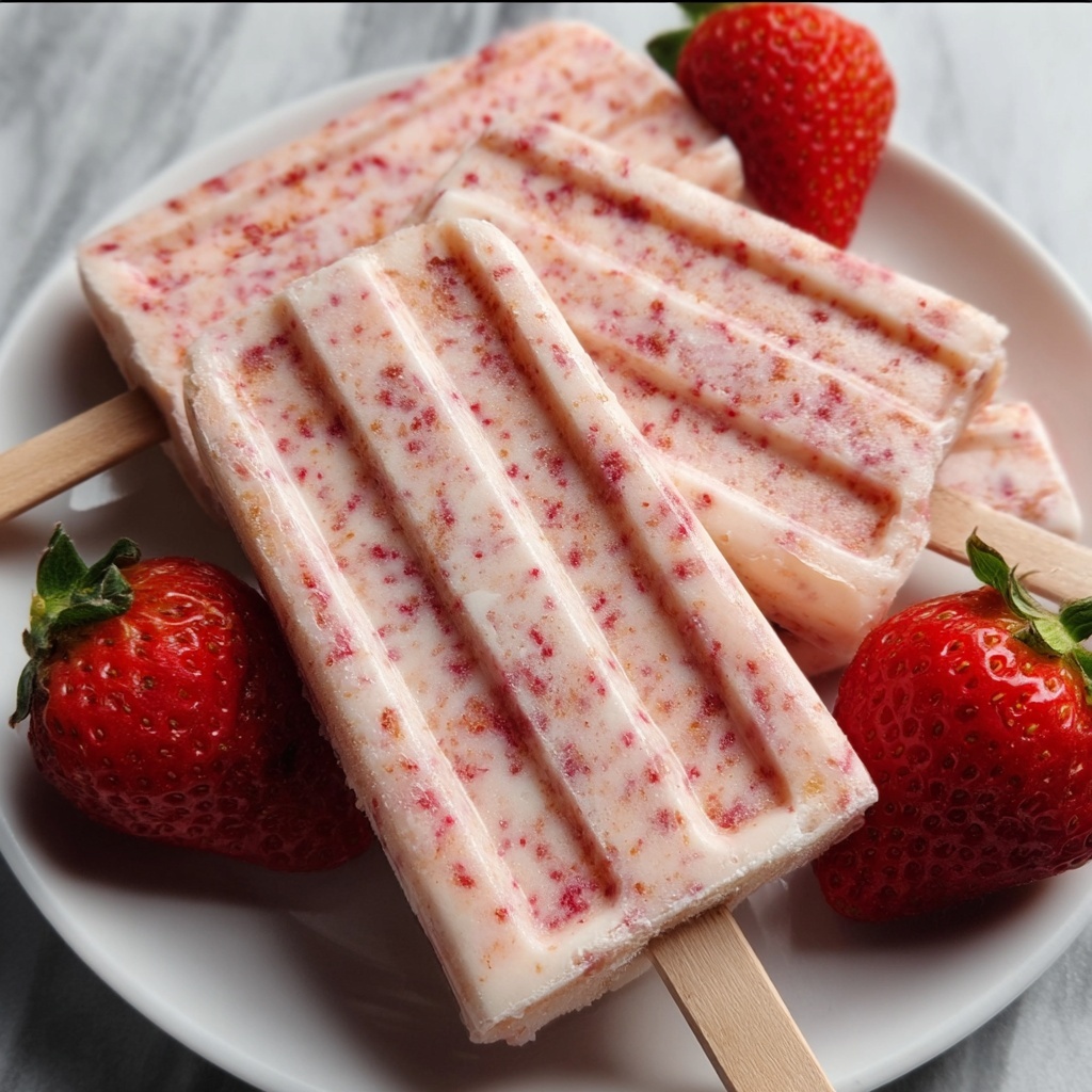 Strawberry Kefir Pops Recipe - Recipe Image
