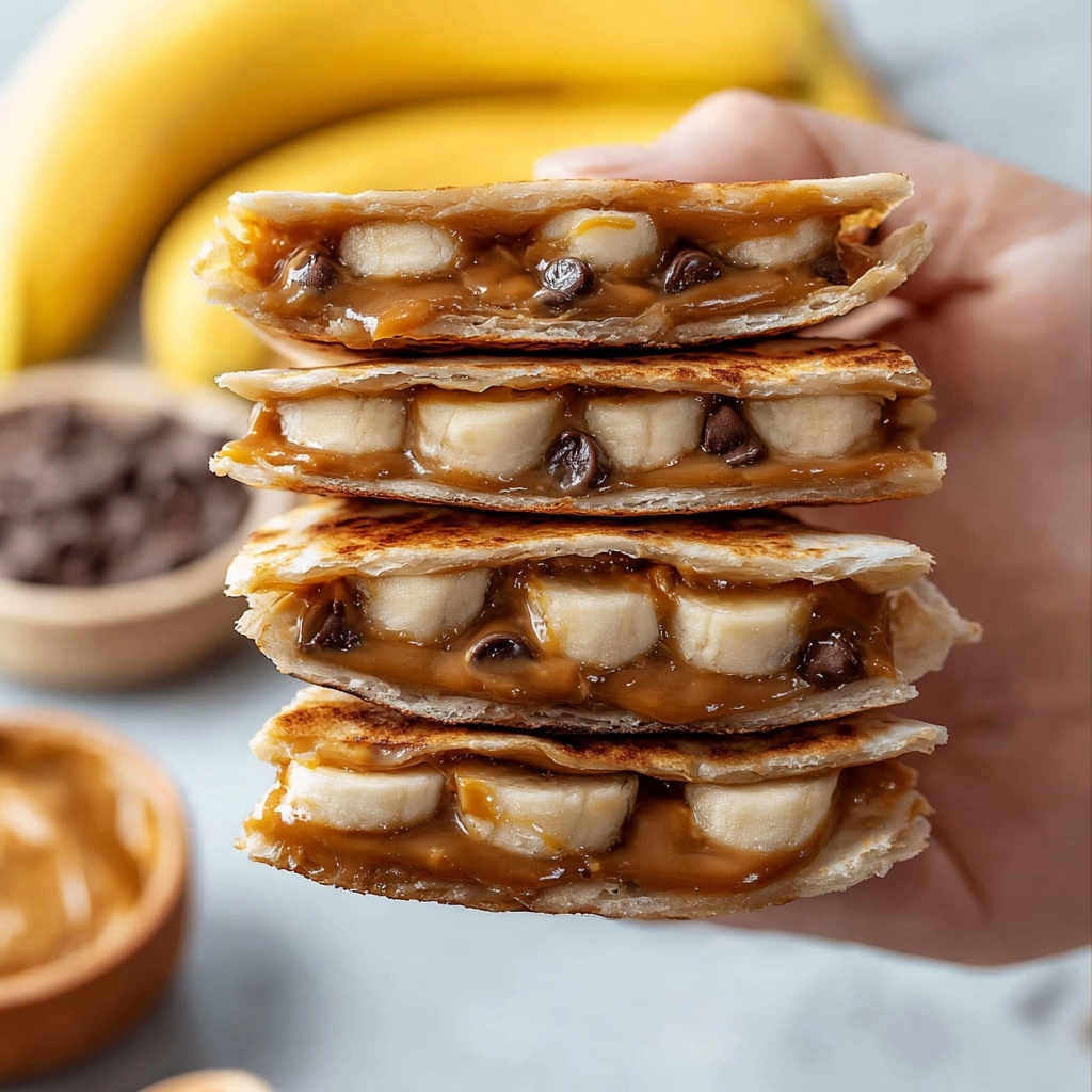 Peanut Butter Banana Quesadillas Recipe - Recipe Image