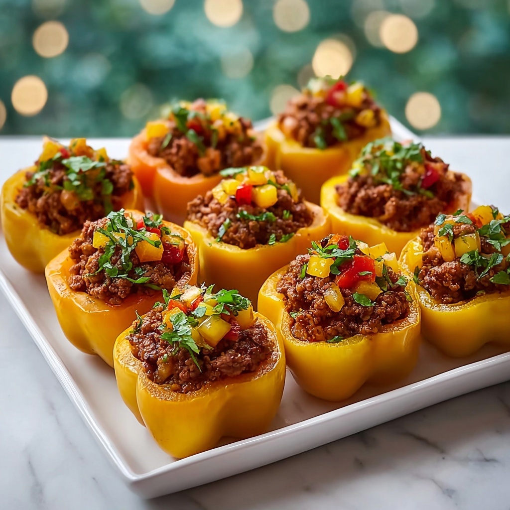 Easy Stuffed Mini Peppers Recipe - Recipe Image