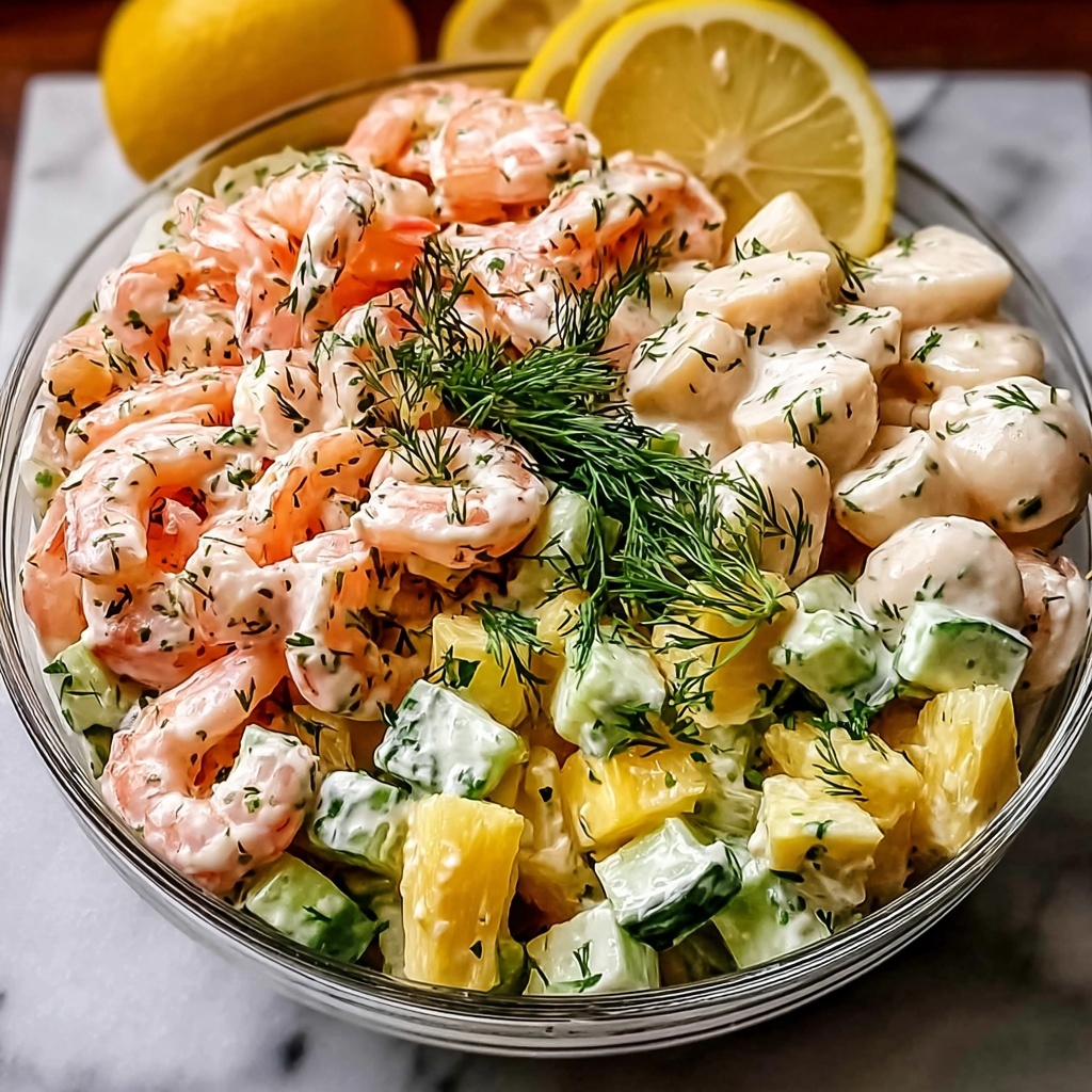 The BEST Seafood Salad Recipe - Recipe Image