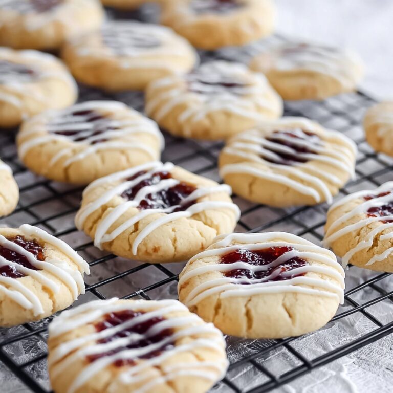 Raspberry Shortbread Cookies with Almond Glaze Recipe