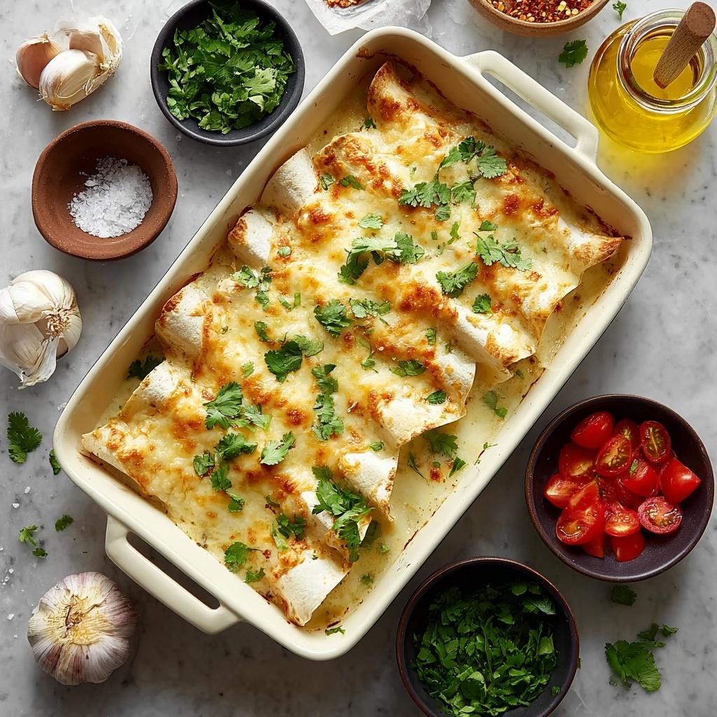 Creamy Chicken Enchiladas Recipe - Recipe Image