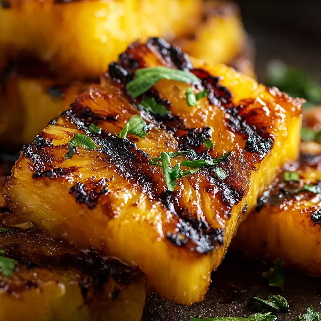 Grilled Pineapple: A Sweet and Smoky Tropical Delight Recipe - Recipe Image