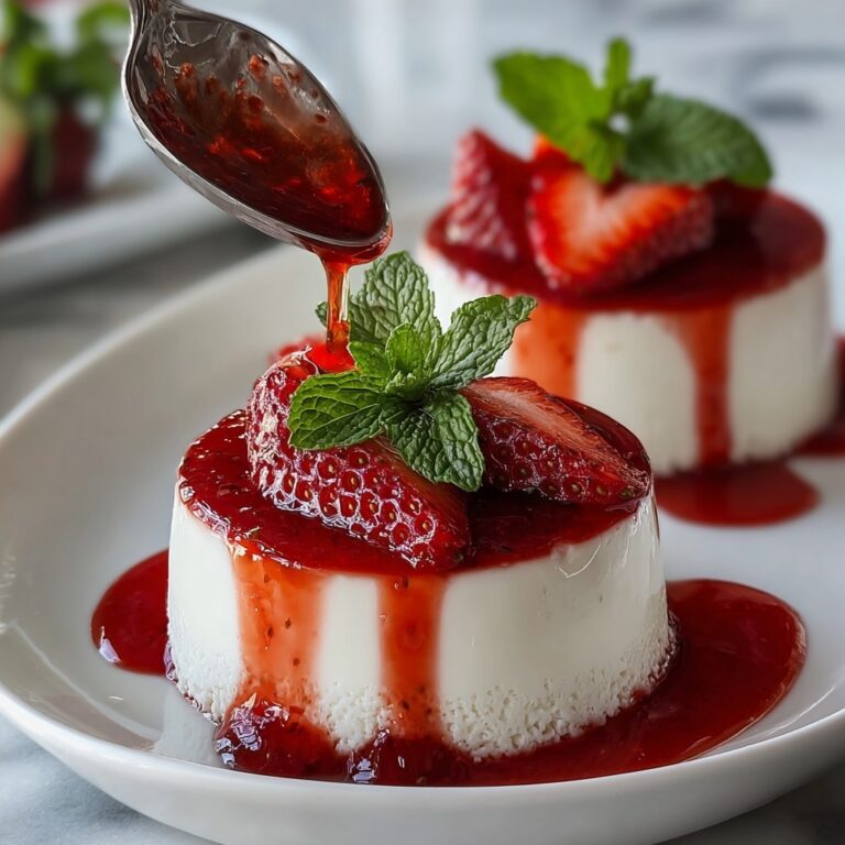 Valentine’s Day Strawberry Panna Cotta Recipe