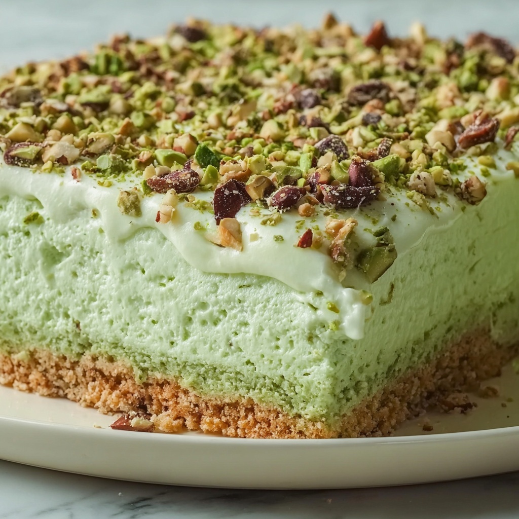 Saint Patrick's Day Pistachio Pudding Cake Recipe - Recipe Image