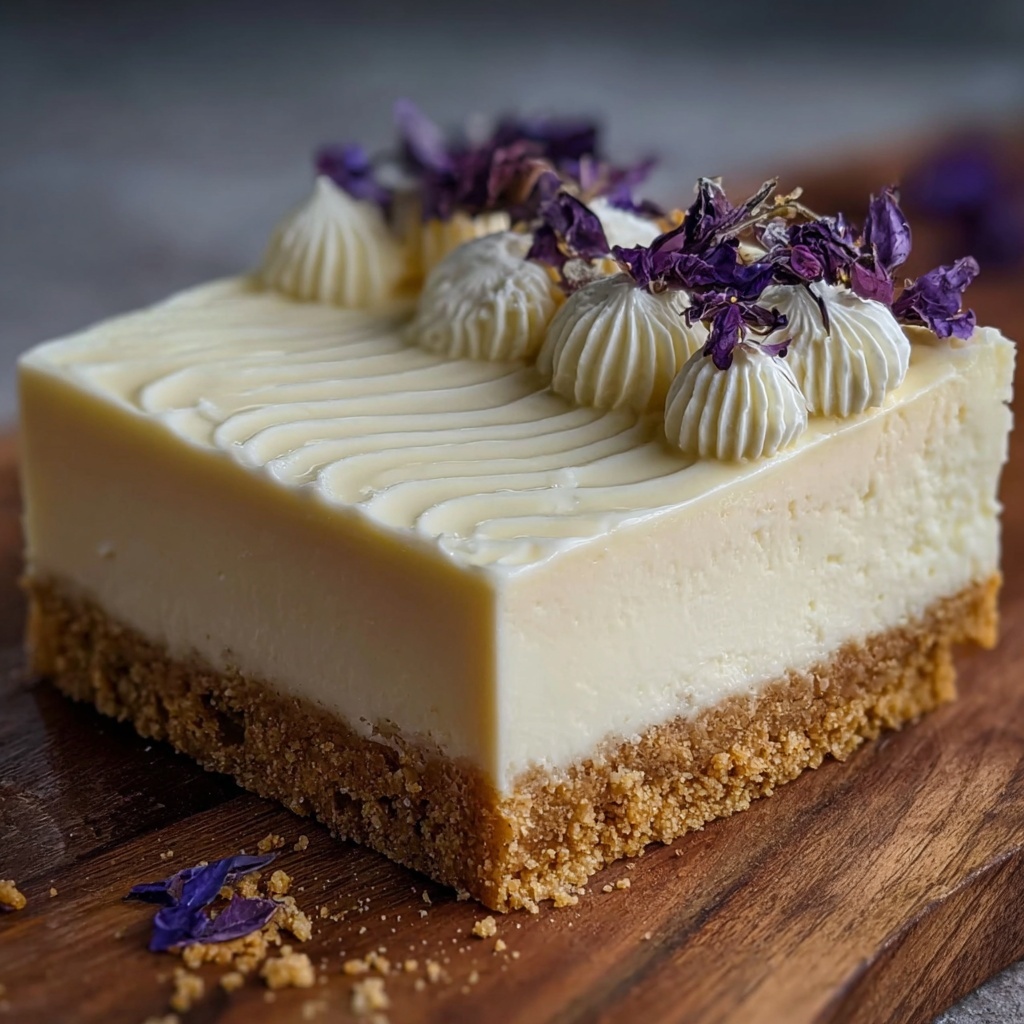 Vanilla Bean Cheesecake with a Vanilla Wafer Crust Recipe - Recipe Image
