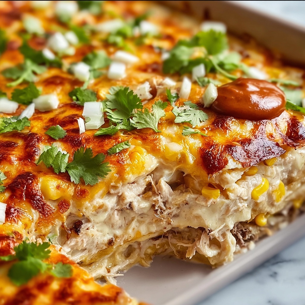 Sour Cream Chicken Enchilada Casserole Recipe - Recipe Image