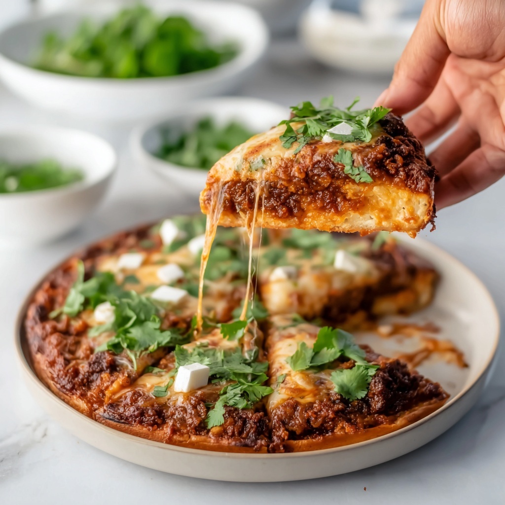 Birria Quesadilla Pizza Recipe - Recipe Image