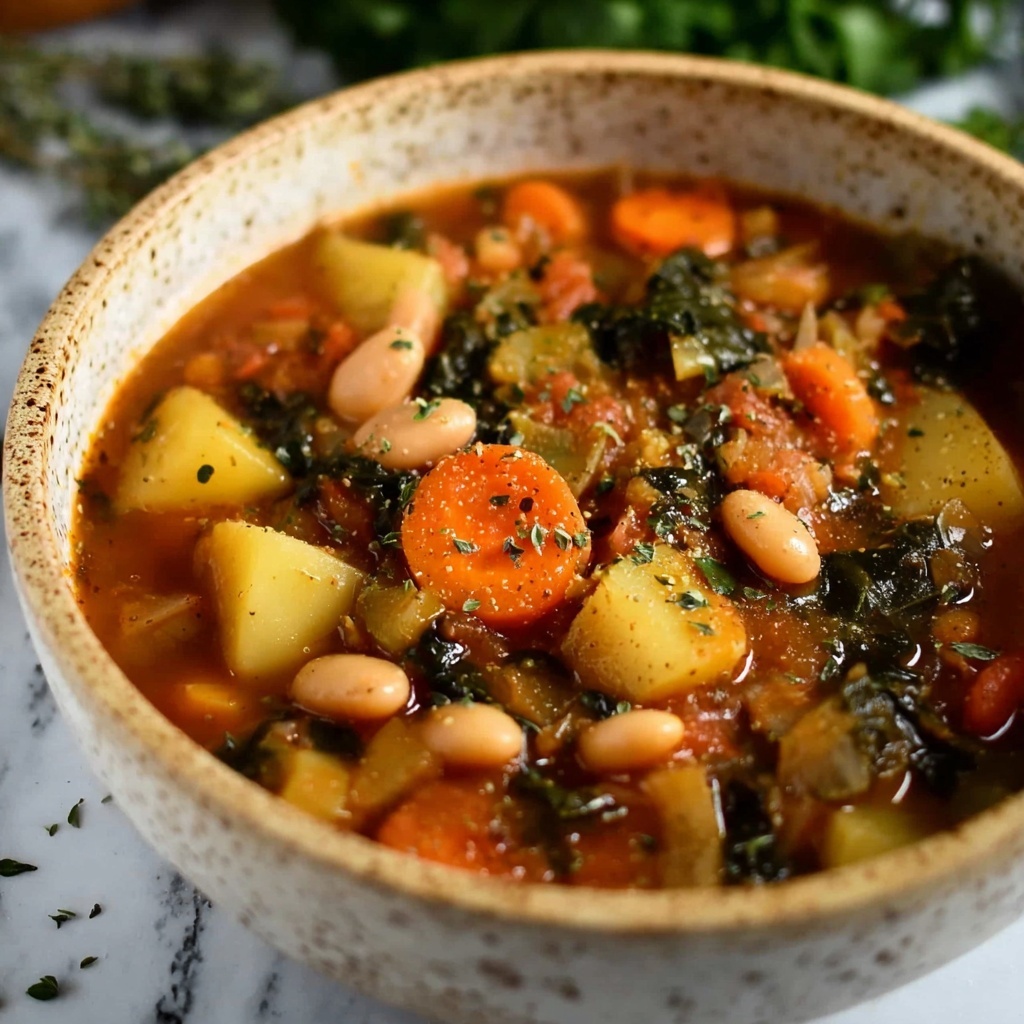 Butterbean Vegetable Stew with Arborio Rice and Fresh Herbs Recipe - Recipe Image