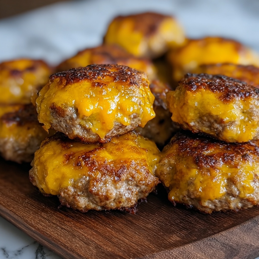 Garlic Cheeseburger Bites Recipe - Recipe Image