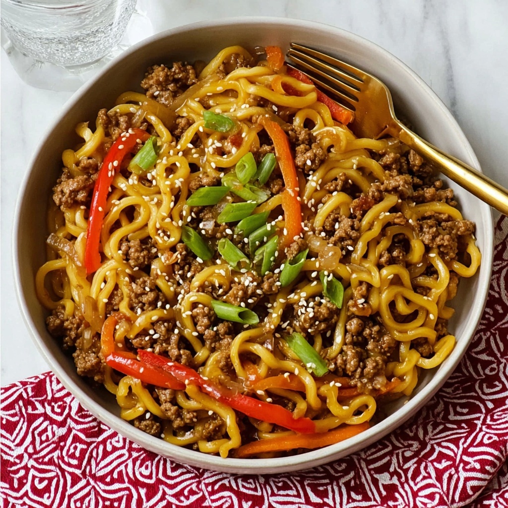 One-Pot Beef Ramen Noodles Recipe - Recipe Image