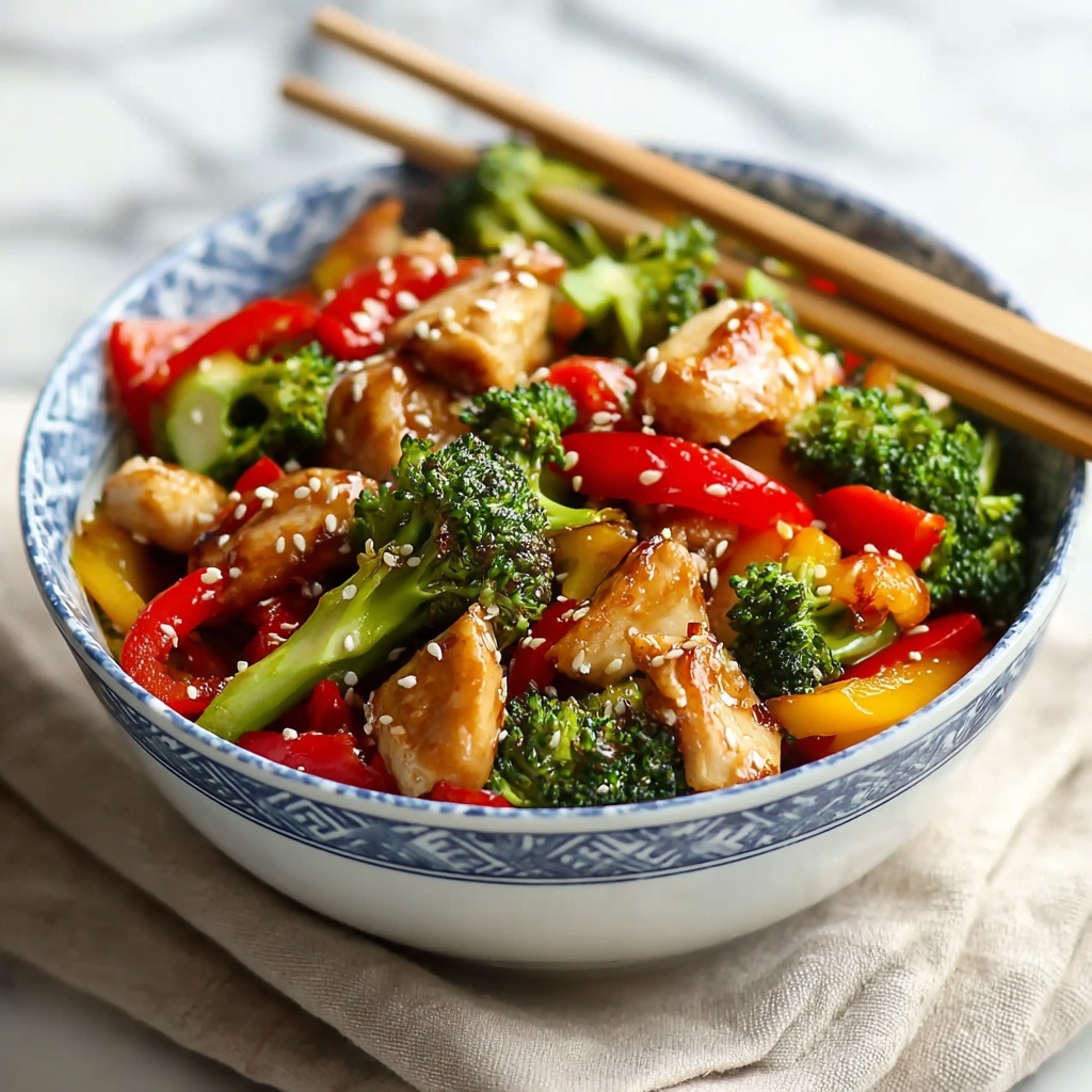 Chicken Stir Fry with Vegetables and Honey Soy Sauce Recipe - Recipe Image