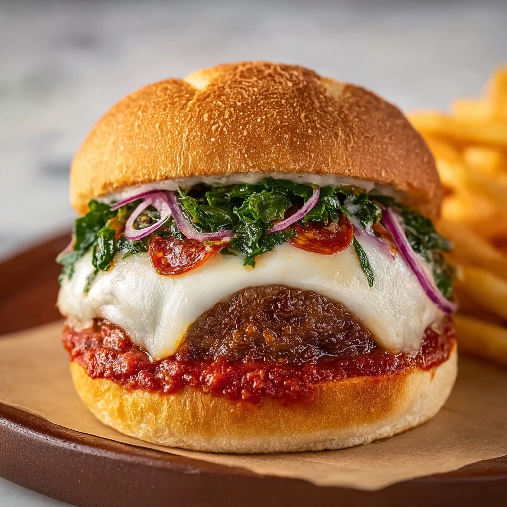 Is This the Most Delicious Best Pepperoni Pizza Burgers Recipe - Recipe Image