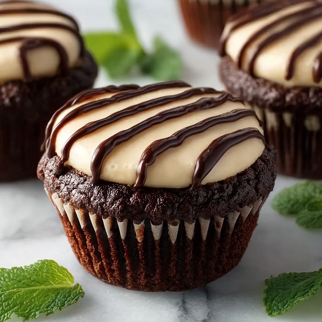 Mint Brownie Cheesecake Cups Recipe - Recipe Image
