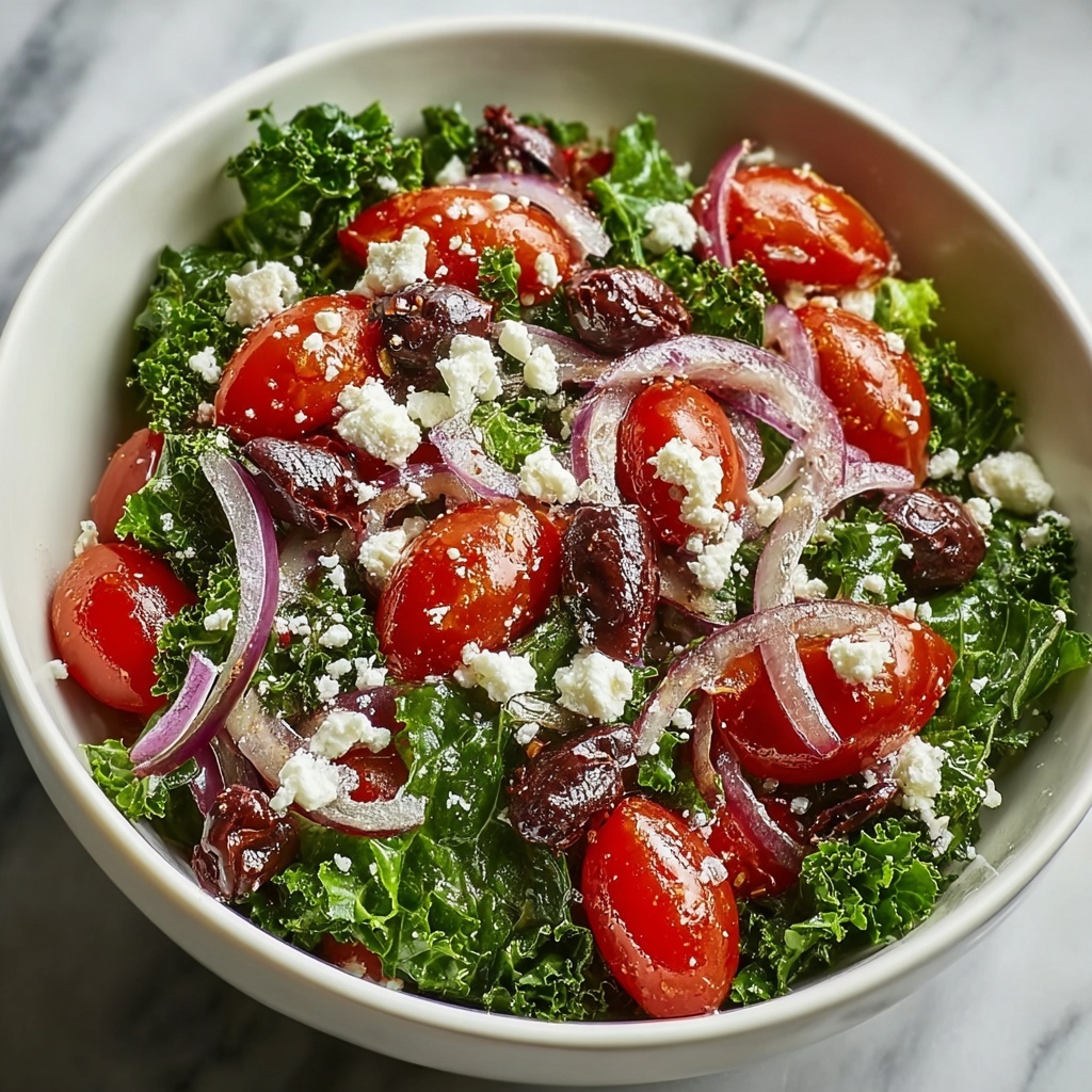 Greek Salad Bowl Mediterranean Recipe - Recipe Image