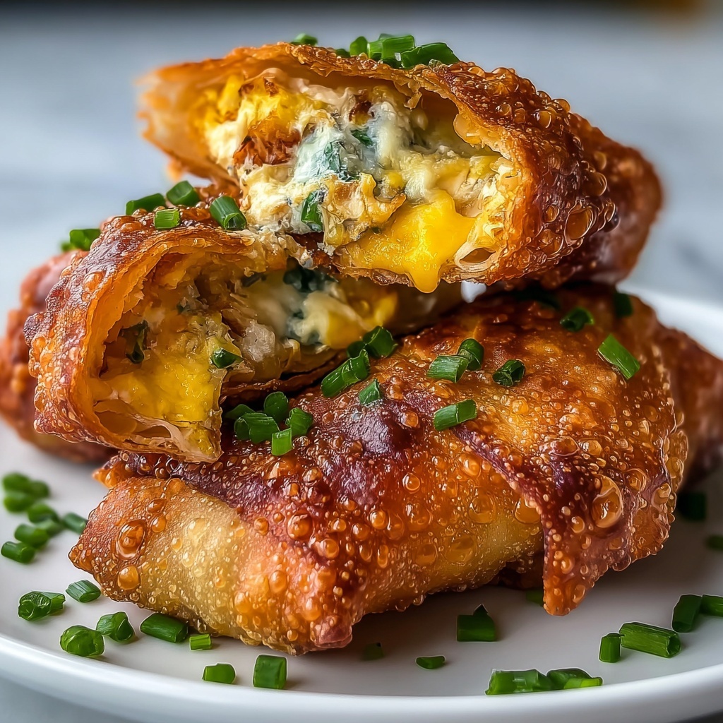 Buffalo Chicken Dip Egg Rolls Recipe - Recipe Image