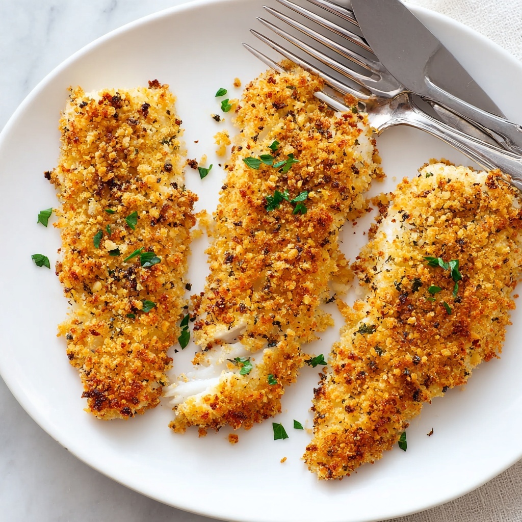 Crispy Oven-Baked Panko Chicken Strips Recipe - Recipe Image