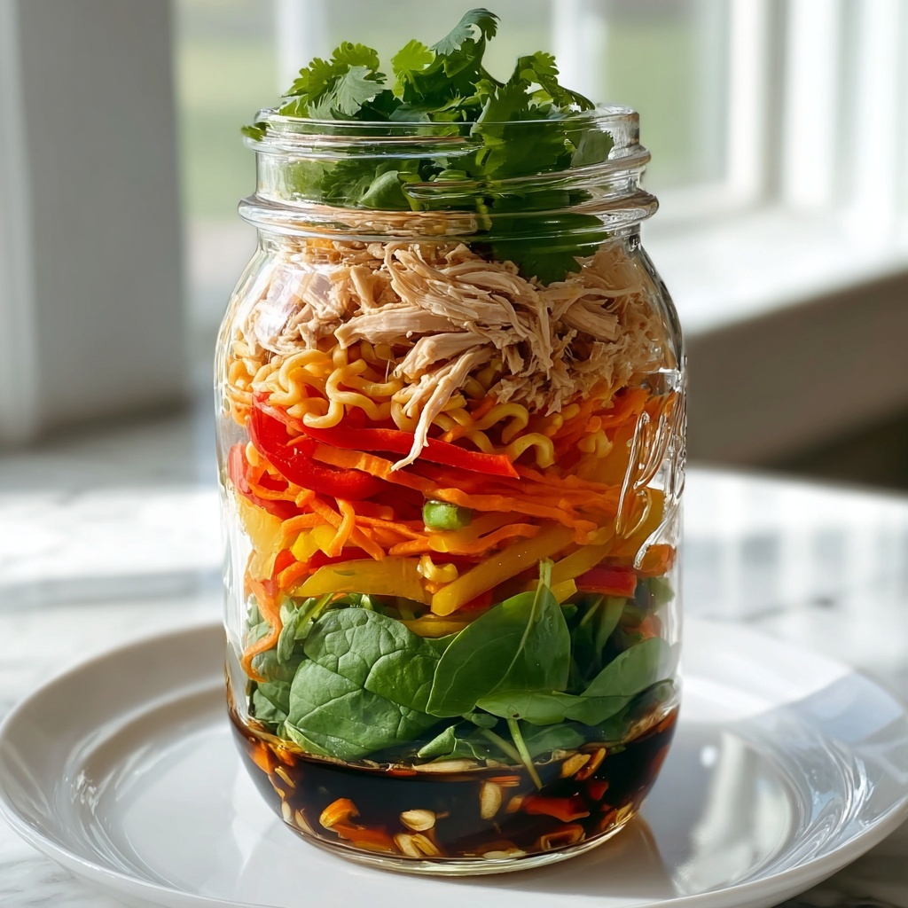 Mason Jar Noodle Meal Prep Recipe - Recipe Image
