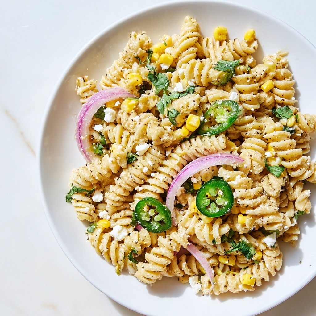 Creamy Street Corn Pasta Recipe - Recipe Image