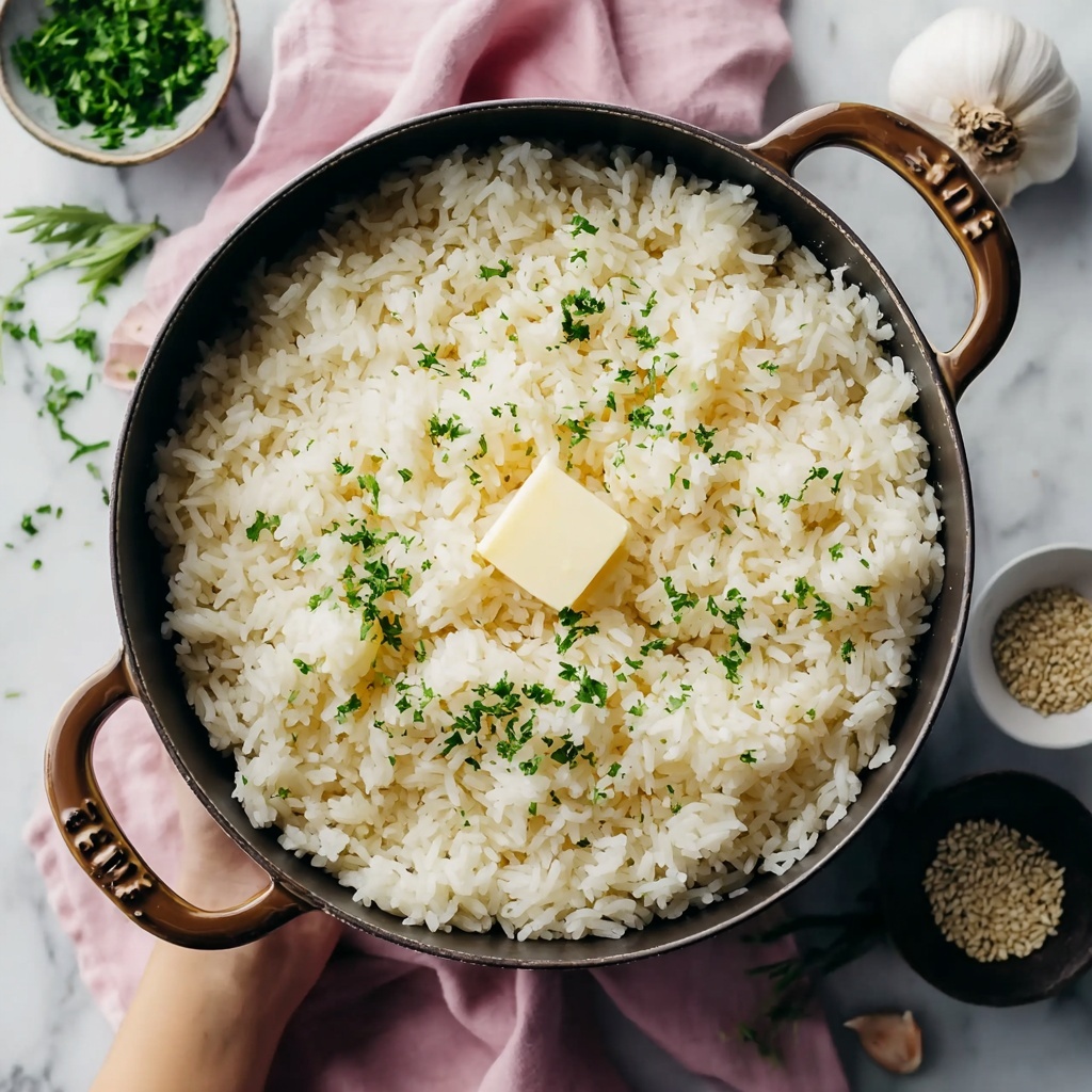 Garlic Butter Rice Recipe - Recipe Image