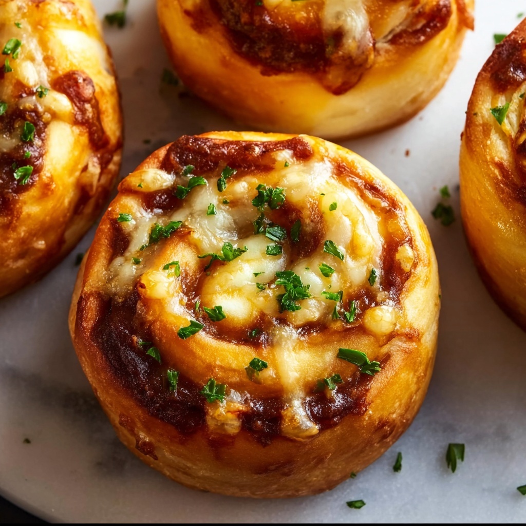 Cheesy BBQ Chicken Pizza Rolls Recipe - Recipe Image