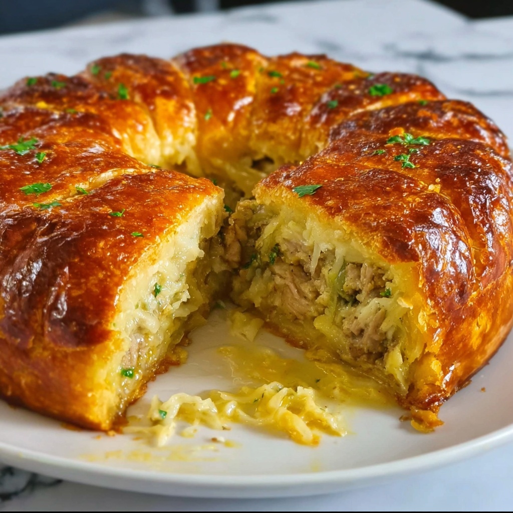 Delicious Chicken Alfredo Monkey Bread Recipe - Recipe Image