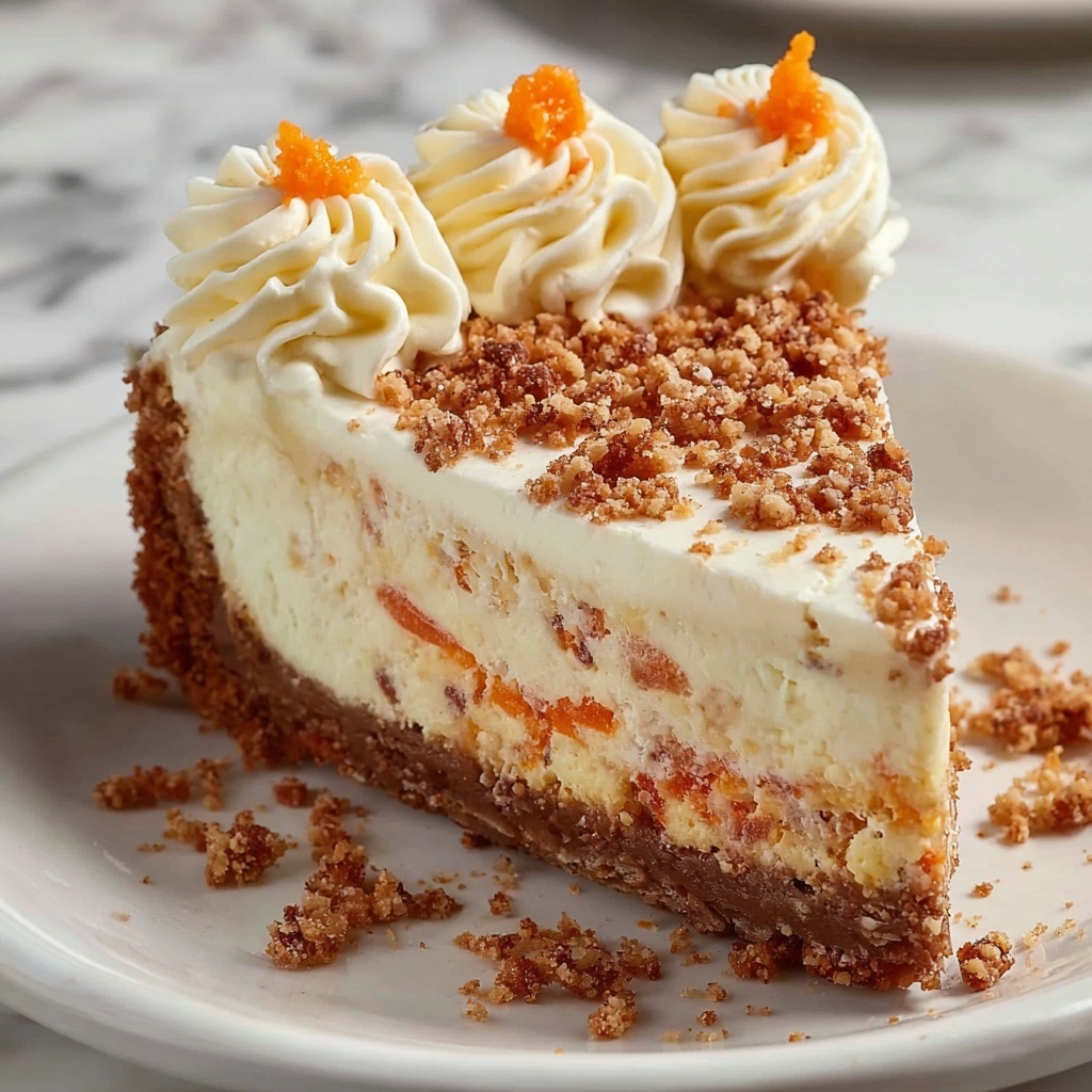 Carrot Cake Cheesecake Recipe - Recipe Image
