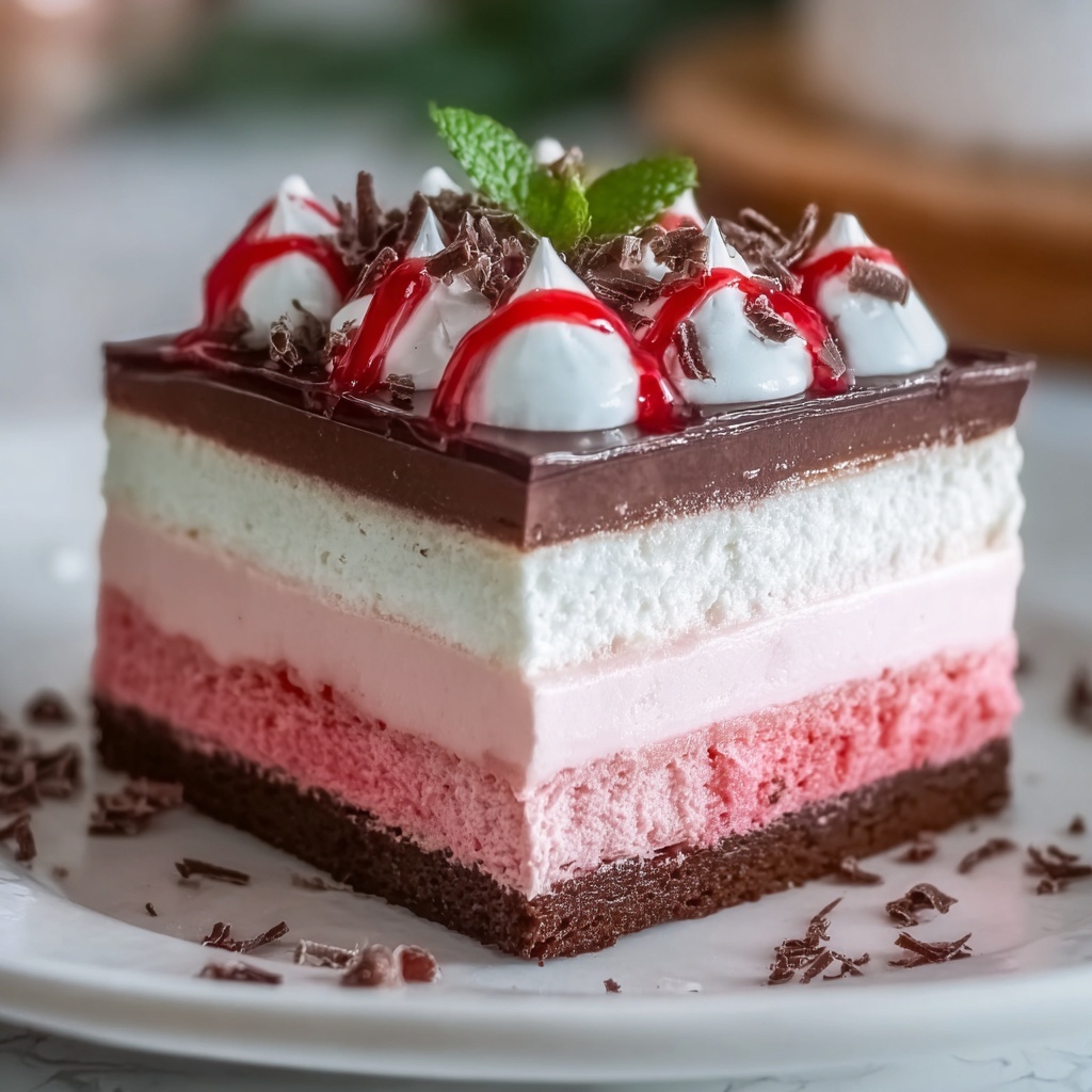 Decadent Layers of Chocolate and Peppermint Bliss Recipe - Recipe Image
