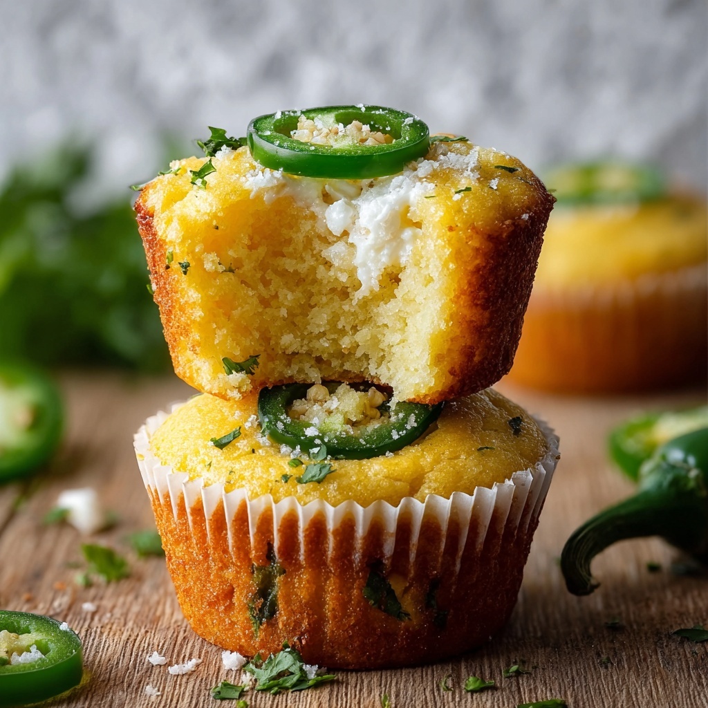 Jalapeño Cornbread Muffins with Cream Cheese Filling Recipe - Recipe Image