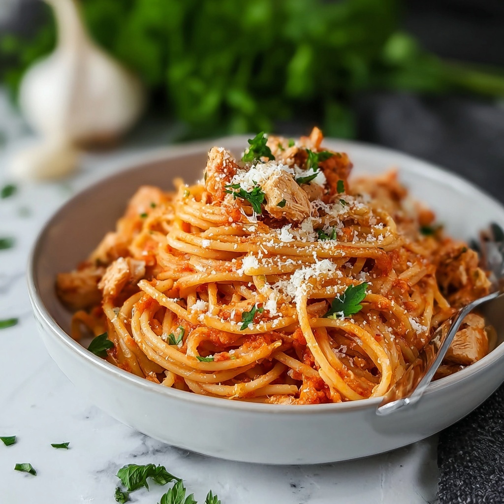 Crockpot Chicken Spaghetti Recipe - Recipe Image