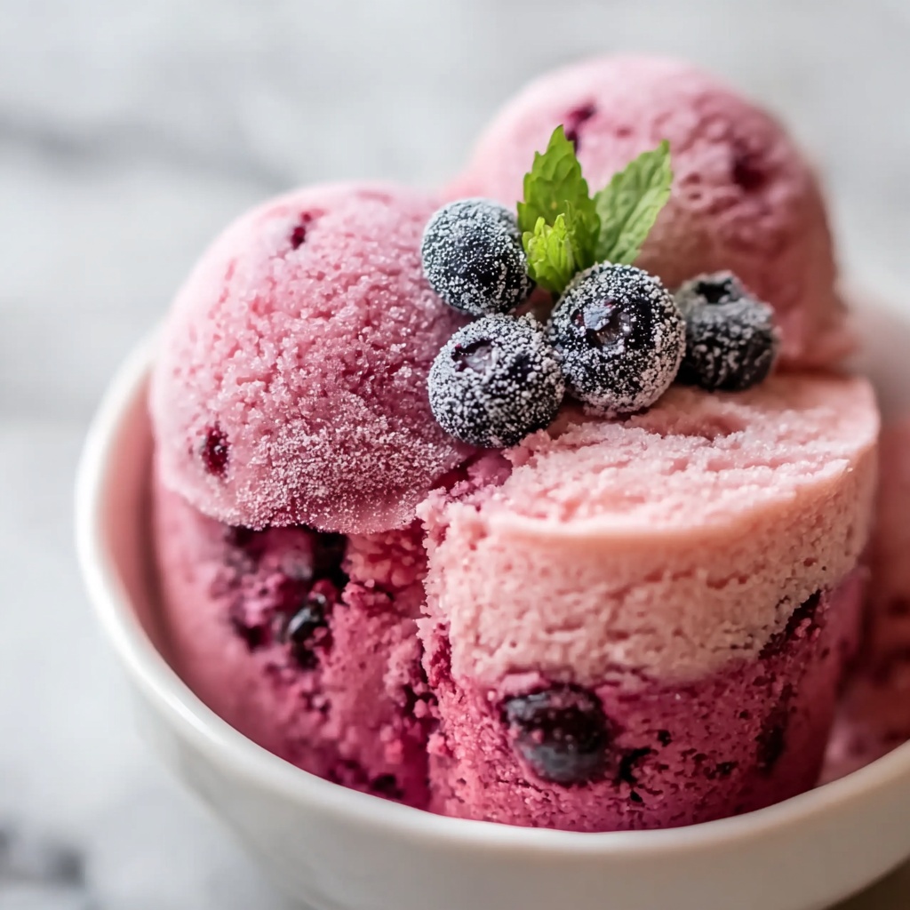 Vegan Berry Ice Cream Cake Recipe - Recipe Image