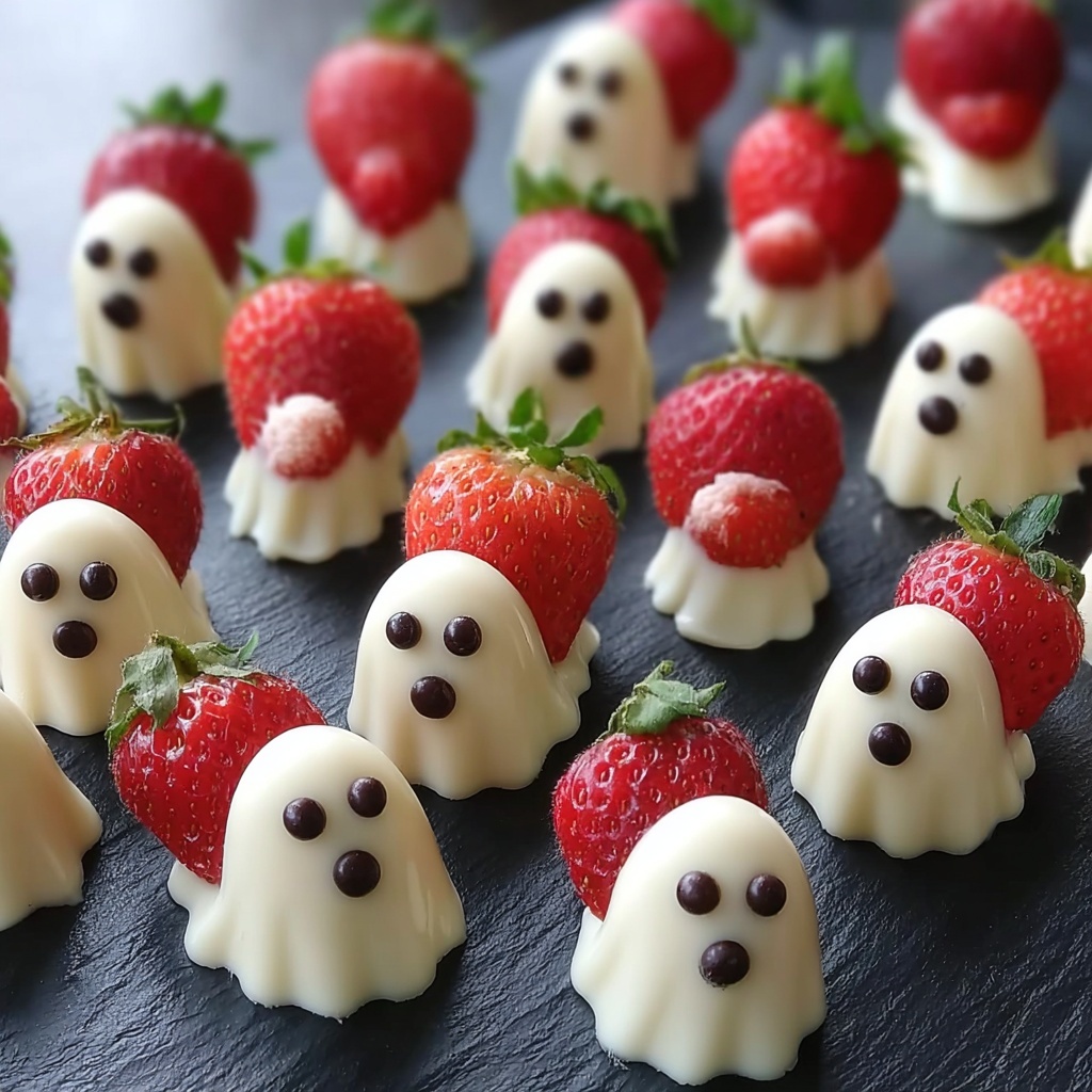 Spooky Strawberry Ghosts Recipe - Recipe Image