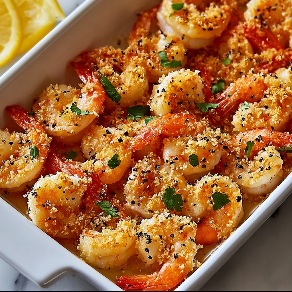 Garlic Parmesan Baked Shrimp Recipe - Recipe Image
