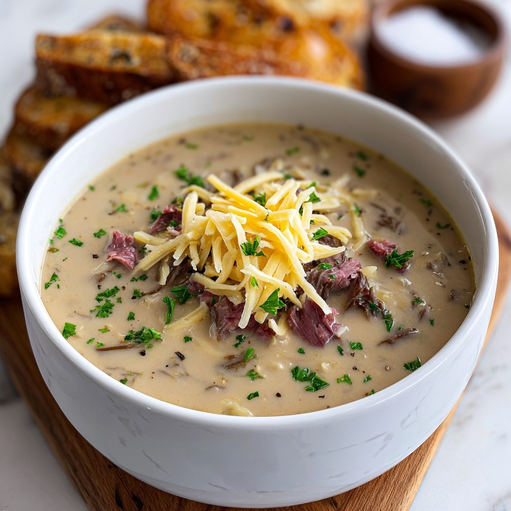 Easy Creamy Reuben Soup Recipe - Recipe Image