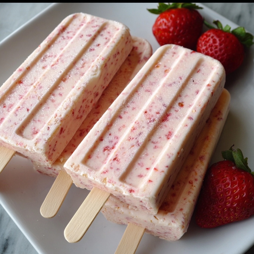 Strawberry Kefir Pops Recipe - Recipe Image