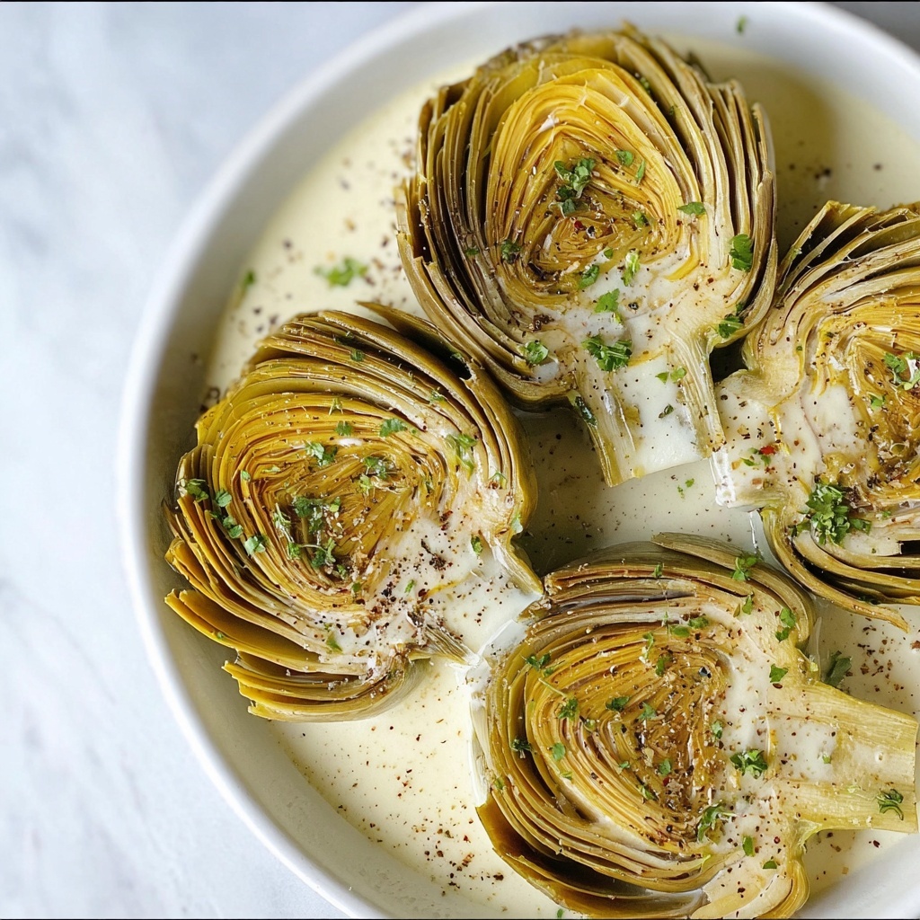 Roasted Artichokes with Garlic Butter Recipe - Recipe Image