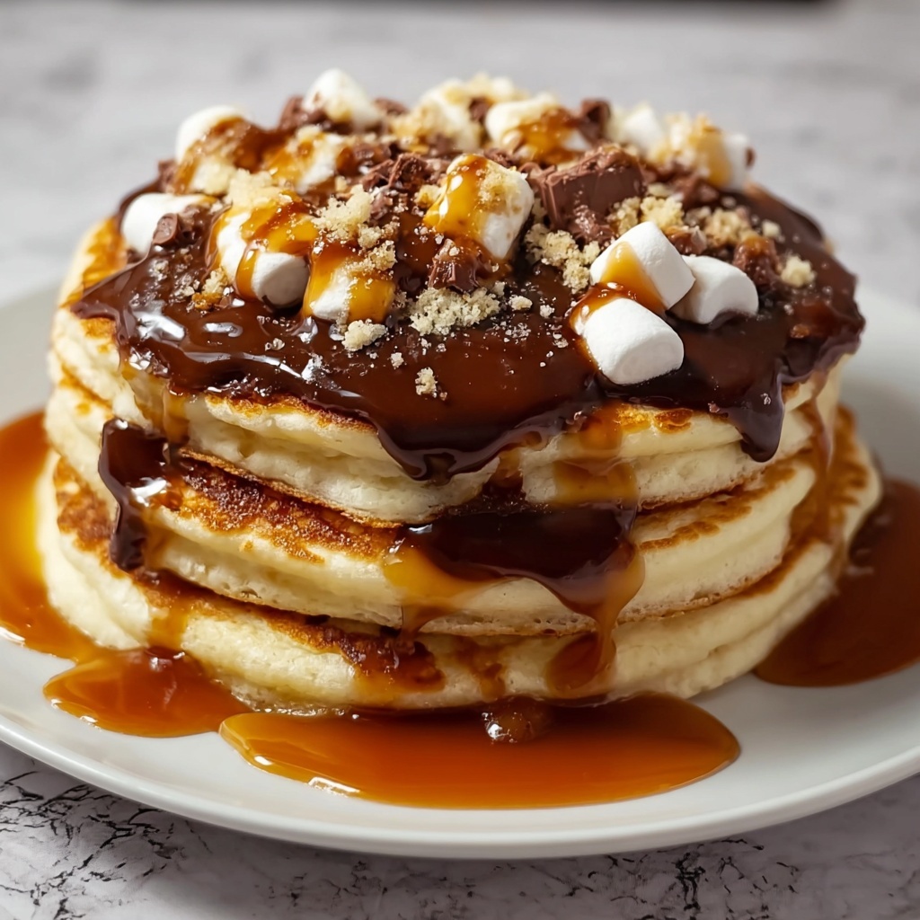 S’mores Pancakes Recipe - Recipe Image