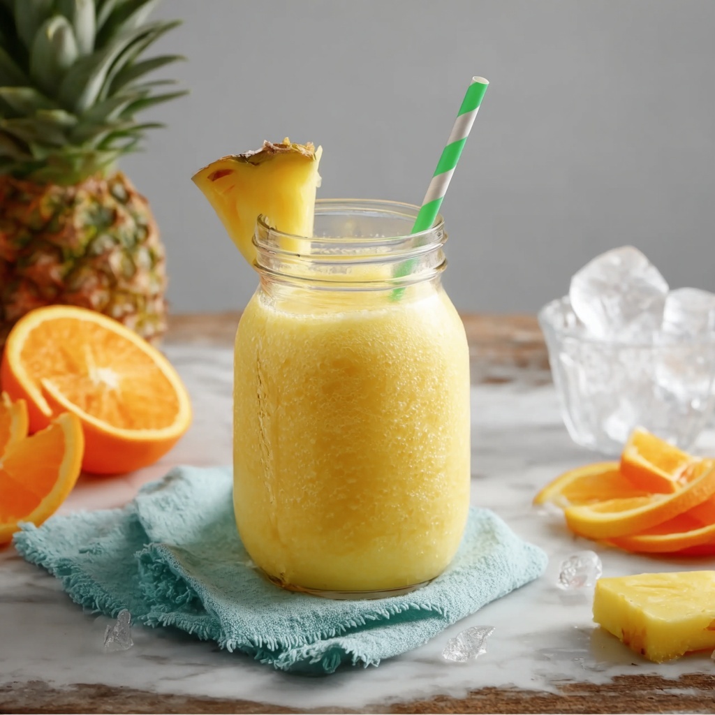 Pineapple Orange Smoothie Recipe - Recipe Image