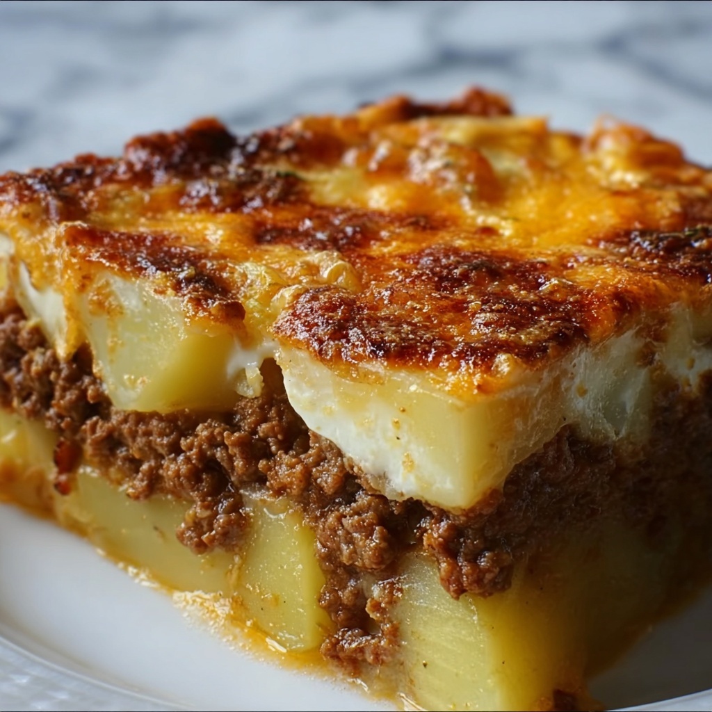 Cowboy Meatloaf & Potato Casserole Recipe - Recipe Image